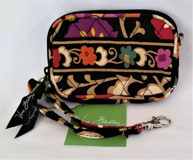 Vera Bradley Suzani Tech Case Wristlet Wallet Coin Purse Make Up Bag Catch All