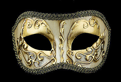 Mask from Venice Divine Colombine Golden Costume-Ball Masquerade - 1938 -V49B