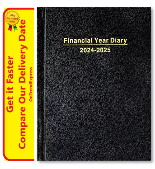 2024 2025 Dats Financial Year Diary Planner A5 Week to View WTV - BLACK