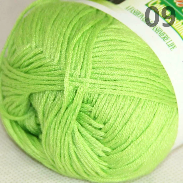 SALE 1SKEINSX50GR BAMBOO Cotton Baby Blankets Hand Knitting Crochet