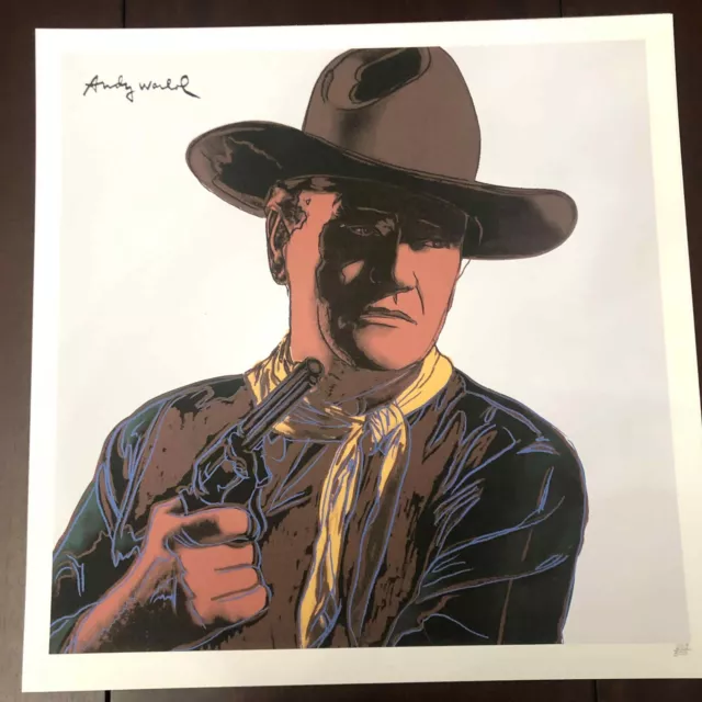Andy Warhol litografía cm 50x50 nuova edizione CÁMARA CMOA con el certificado de