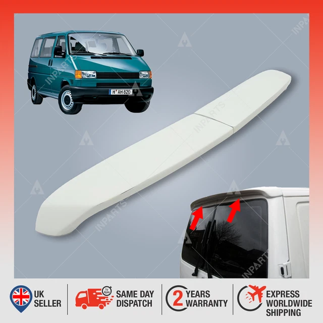 Rear Roof Spoiler For VW T4 Caravelle / Transporter (1991-2003) - Unpainted Black Fiberglass