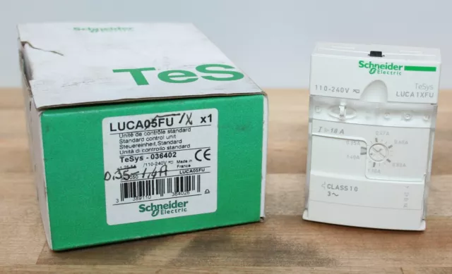 SCHNEIDER ELECTRIC LUCA1XFU 0.35A - 1.40A 110-240V Standard Control Unit (NOS)