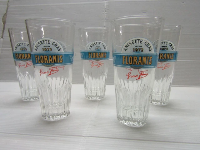 ANCIEN VERRE APERITIF Anisette Cristal Publicitaire Vintage Collection