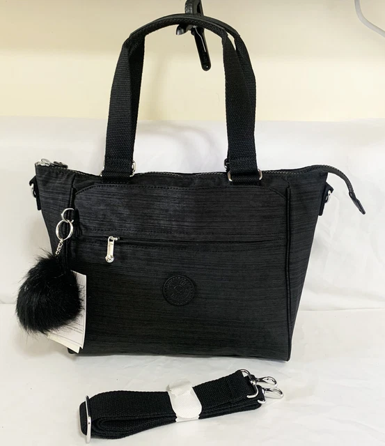brand new Kipling KI3152 REVIR Handbag tote bag limited edition linen black