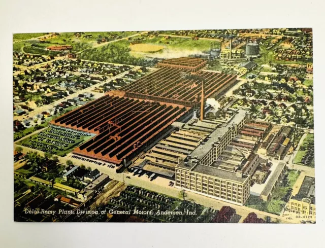 Delco Remy Plant & Anderson COLLEGE & Theological Seminary INDIANA VTG POSTCARD 3