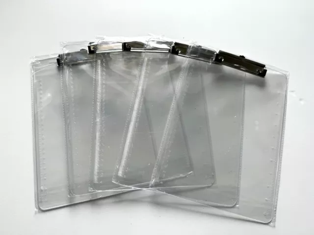 5x Klemmbretter transparent (OVP) A4 - NEU -