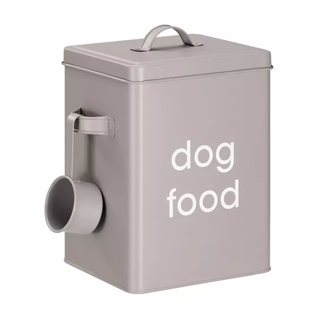 Contenedor de comida para perros y gatos con pala para almacenaje de pienso