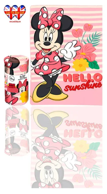 Minnie Mouse Blanket ,Soft Touch Polar Fleece Blanket, Official Licenced.