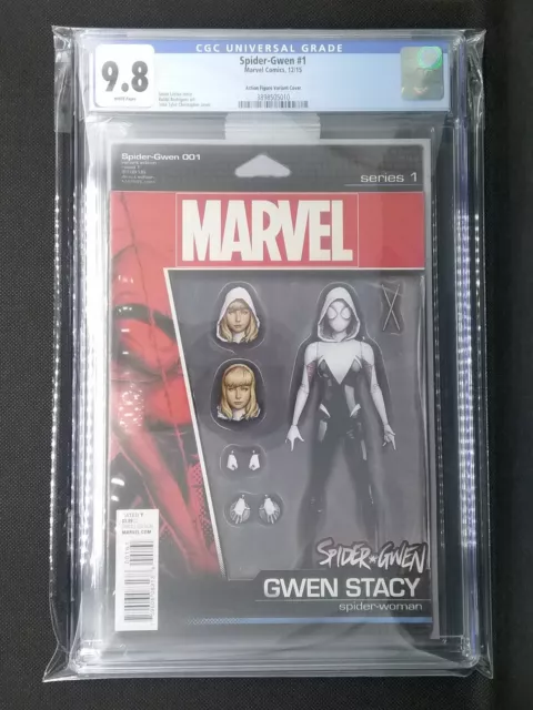 Spider-Gwen #1 CGC 9.8 2015 Marvel John Tyler Christopher action figure Variant