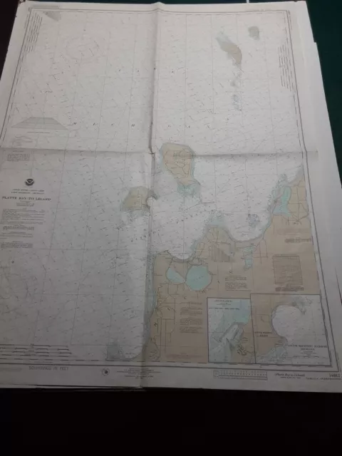   NOAA Nautical Chart of Lake Huron Sleeping Bear Dunes Empire Bluffs Glen Arbor