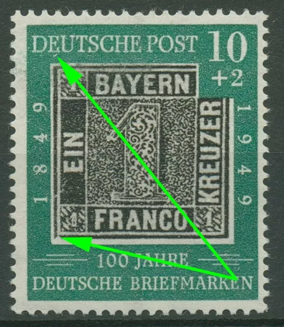 Bund 1949 100 Jahre dt. Briefmarken mit Plattenfehler 113 PF ? postfrisch