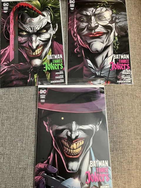 Batman: Three Jokers lot (#1-3, Geoff Johns, Jason Fabok)