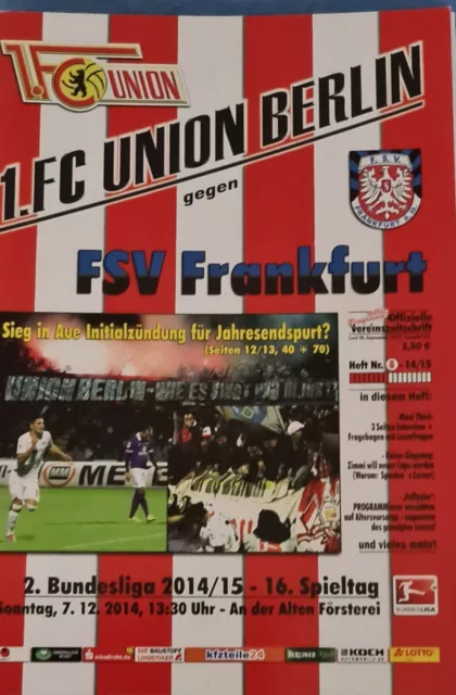 2014/15 2.Bundesliga 1.FC Union Berlin - FSV Frankfurt