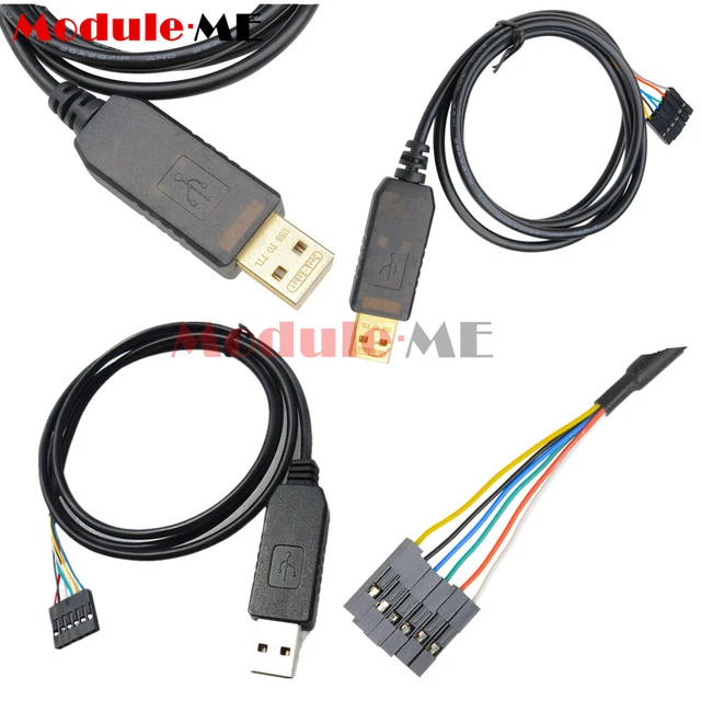 ORIGINAL FTDI FT232RL USB to TTL RS232 6PIN Serial Adapter Cable for ...