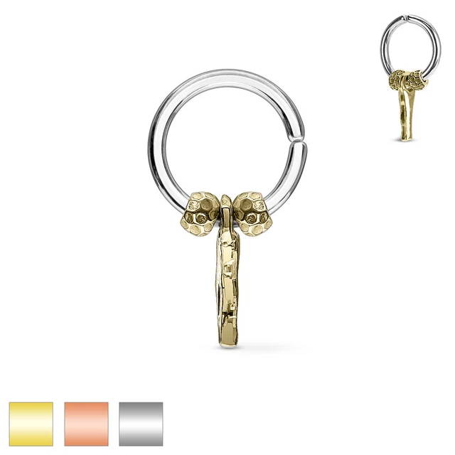 Captive Anello - Segmento Zirconia Piercing Rimorchio per Capezzolo Tragus Helix