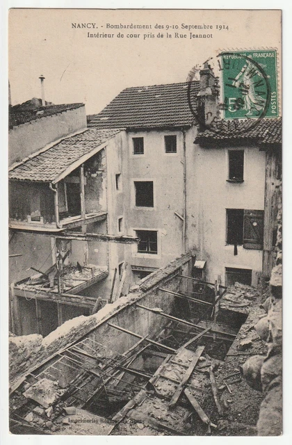 NANCY - Meurthe & Moselle - CPA 54 - Bombardements Guerre - Cour Rue Jeannot