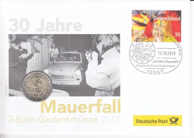 Numisbrief  Deutschland  30 Jahre Mauerfall  2019