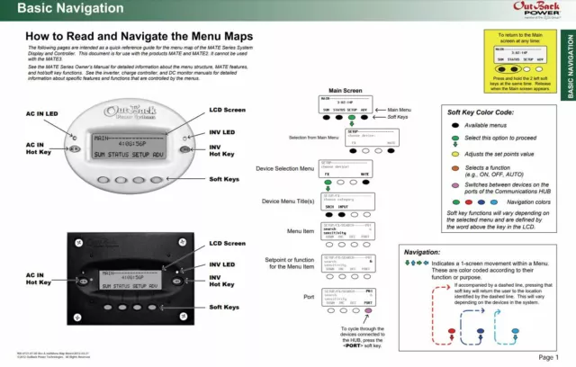 OutBack Power MATE2 System Display and Controller 2