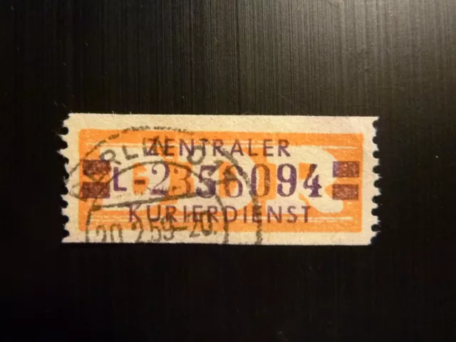 DDR 1958 Zentraler Kurierdienst (Wertstreifen)