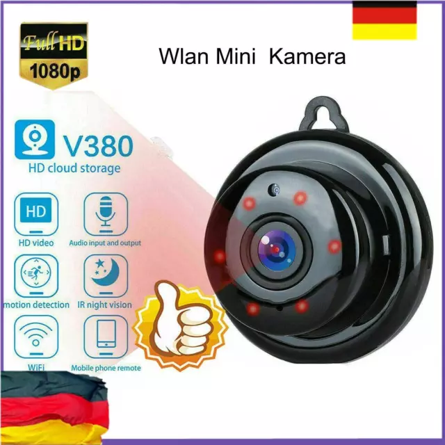 IR Nachtsicht Mini Wlan Überwachungskamera HD 1080P WIFI IP Camera Wlan kamera