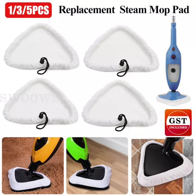 12pc Replacement Cleaner For Steam Mop Pads Washable Microfibre Cloth Floor Pads