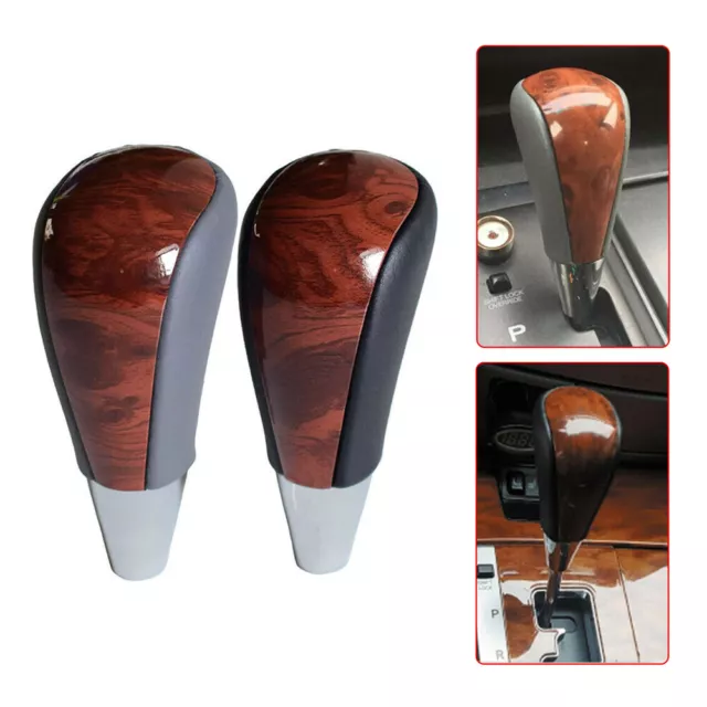 Car PU Leather Gear Shift Rod Head Shifter Lever Knob For Toyota Lexus Corolla.