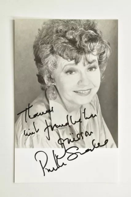 Prunella Scales -  - original Autogramm -  - ca. 14x9cm - Foto