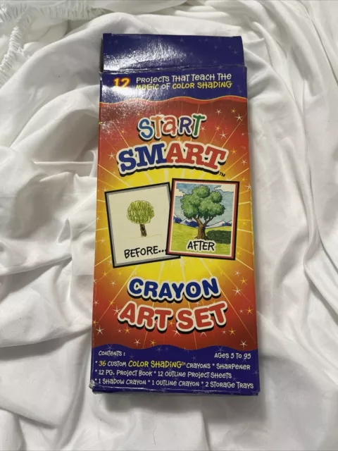 NEW VTG Art Sets Start Smart Art Crayon, Project Sheets