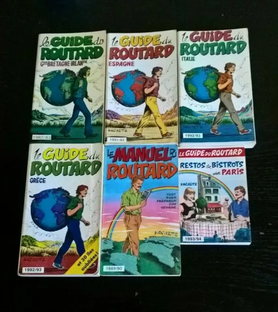 Lot de 6 livres de la collection " LE GUIDE DU ROUTARD "...Ed : hachette
