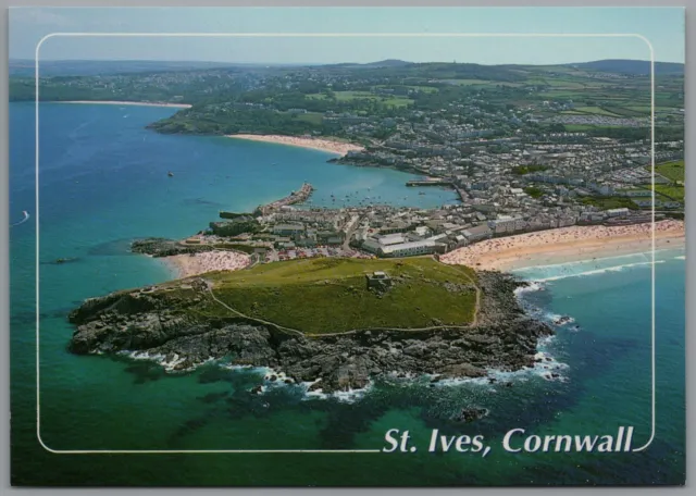 Aerial View of St. Ives Cornwall , England Postcard