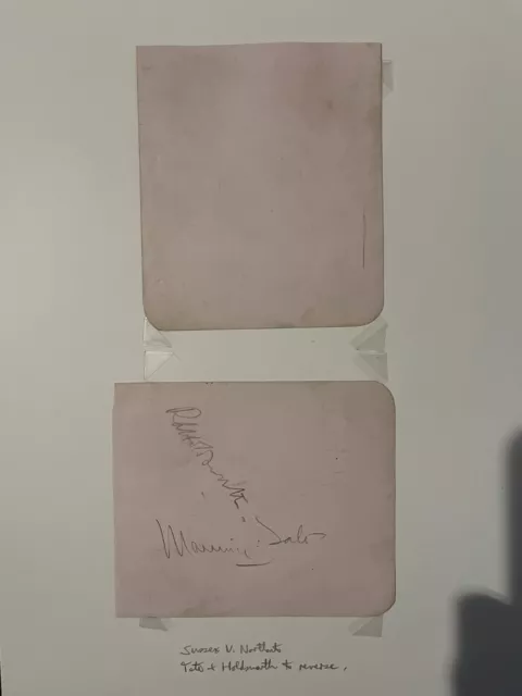 1920s Signed Sussex V Northants Cricket Autographs - Tate, Gilligan, Jupp, etc 2