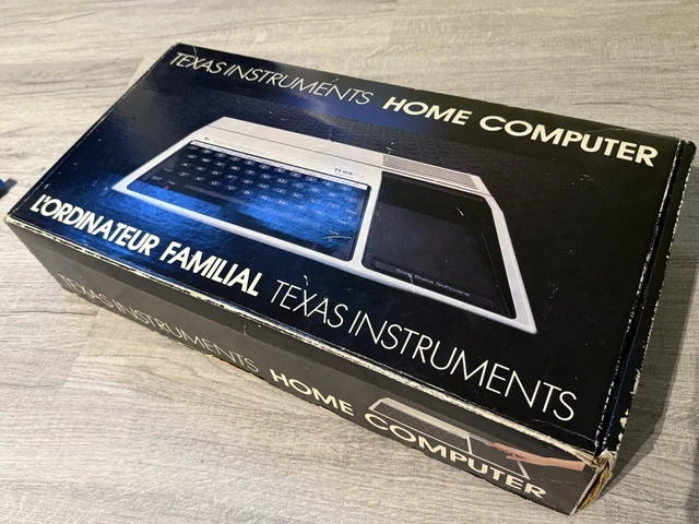 TEXAS INSTRUMENTS TI99/4A, OVP, TV Modulator PAL UHF 36, Spiel ...