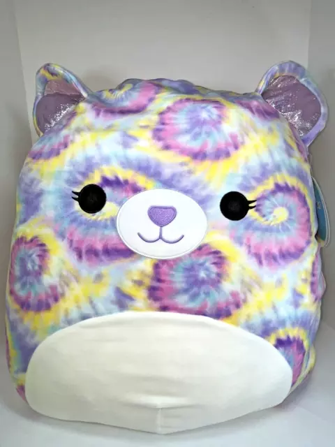 OverseasStore店Squishmallow KellyToy XLarge 20 Inch Jonessa The Tie Dye Purple And Yellow Bear Plush Stuffed Toy ぬいぐるみ | senormontana.com.br