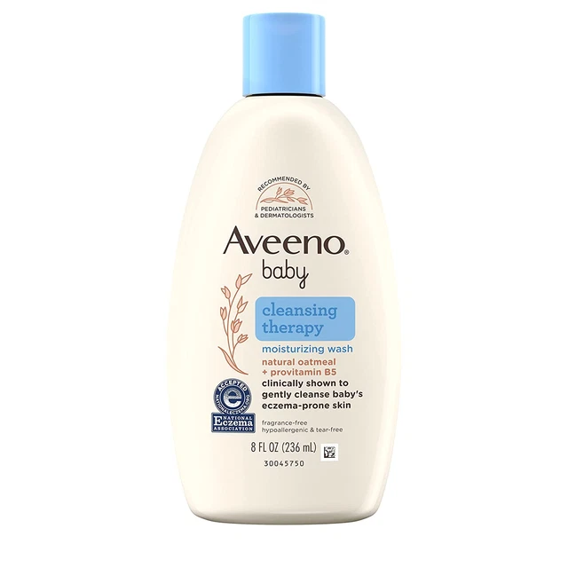 Aveeno Baby Cleansing Therapy Moisturizing Baby Body Wash with Natural Oatmeal &