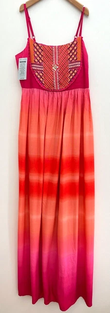 Girls Sunset Orange Maxi Dress Age 12-13 Tammy BNWT RRP £24