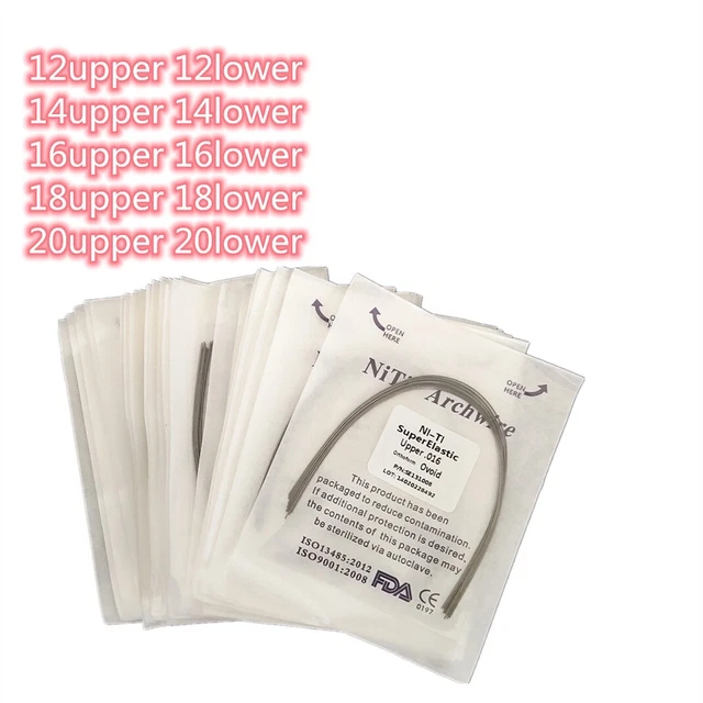 300Packs Orthodontic Dental Super Elastic Niti ROUND Arch Wires All Sizes