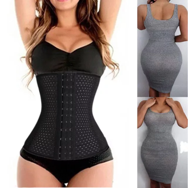 Body Shaper Waist Training Trainer Cincher Underbust Boned Mesh Corset Shapewear