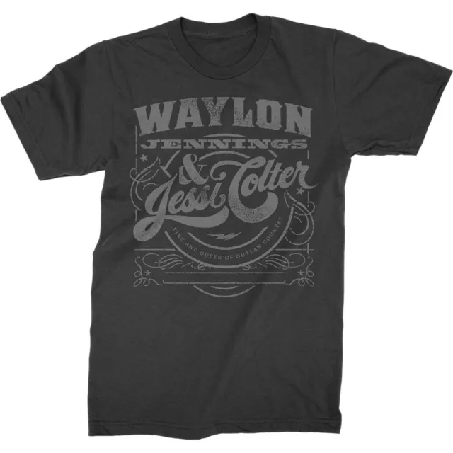MEN'S WAYLON JENNINGS Waylon Jennings & Jessi King & Queen Tee T-shirt ...