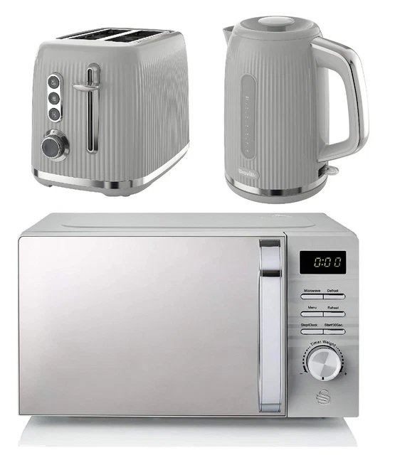 Breville white and gold microwave discount