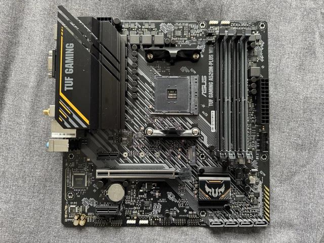 ASUS TUF GAMING B550M PLUS (WI-FI) Micro-ATX M . 2 SATA USB 3.2 Suporte AM4 Ryzen CPU De Mesa ASUS TUF GAMING B550M PLUS (WI-FI) Micro-ATX M . 2 SATA USB 3.2 Suporte AM4 Ryzen CPU De Mesa