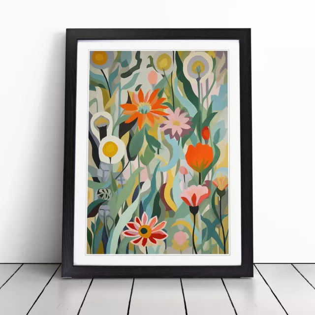 Flowers Retro Vol.4 Wall Art Print Framed Canvas Picture Poster Decor