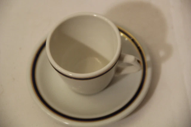 Union Pacific Rr Cobalt And Gold Demi Demitasse Cup & Saucer 3