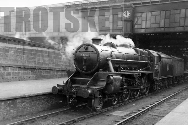 LARGER NEGATIVE BR British Railways Steam Loco 44797 Class 5MT c1951 £