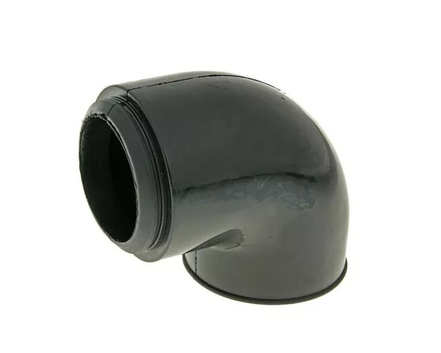 Airbox Luftfilter Adapter 90 Grad 50mm Vergaser Anschlussgummi Roller Mofa Moped