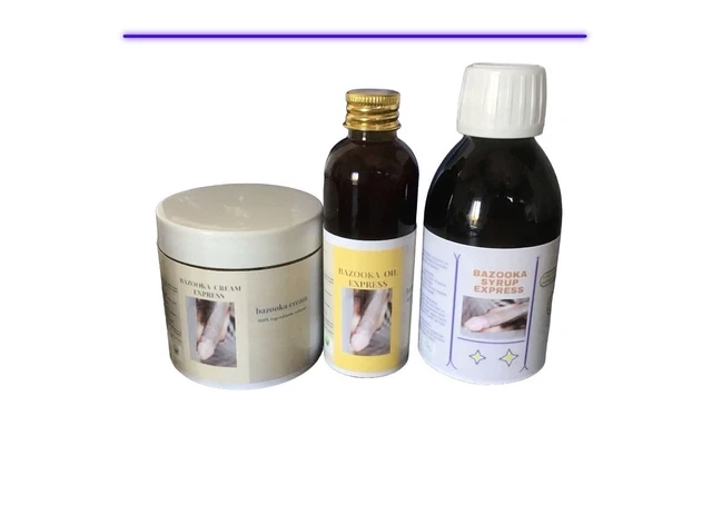 Kit Crème Bazooka 10X Plus – Huile Et Soin Pour Pénis – Dosage Intense, 500 Ml