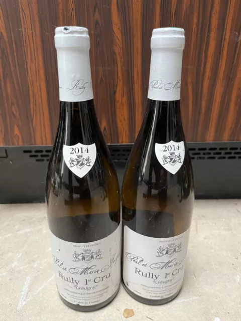 1 bouteille Domaine JACQUESSON Rully 1er cru blanc  "Gresigny" 2014 2 dispos