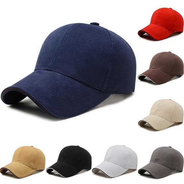 Casquette Baseball Chapeau Hip-Hop Homme Femme Solide Réglable Camionneur $ ,