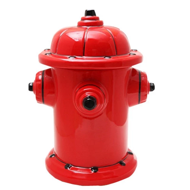 Fire Hydrant Ceramic Cookie Jar 10 inch