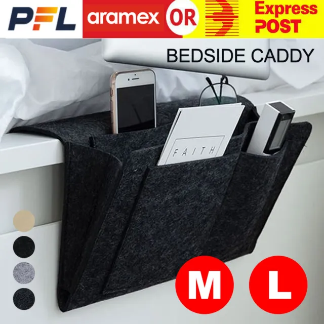 Bedside Organizer Caddy Storage Bag Hanging Sofa Pocket Bed Phone Book Holder